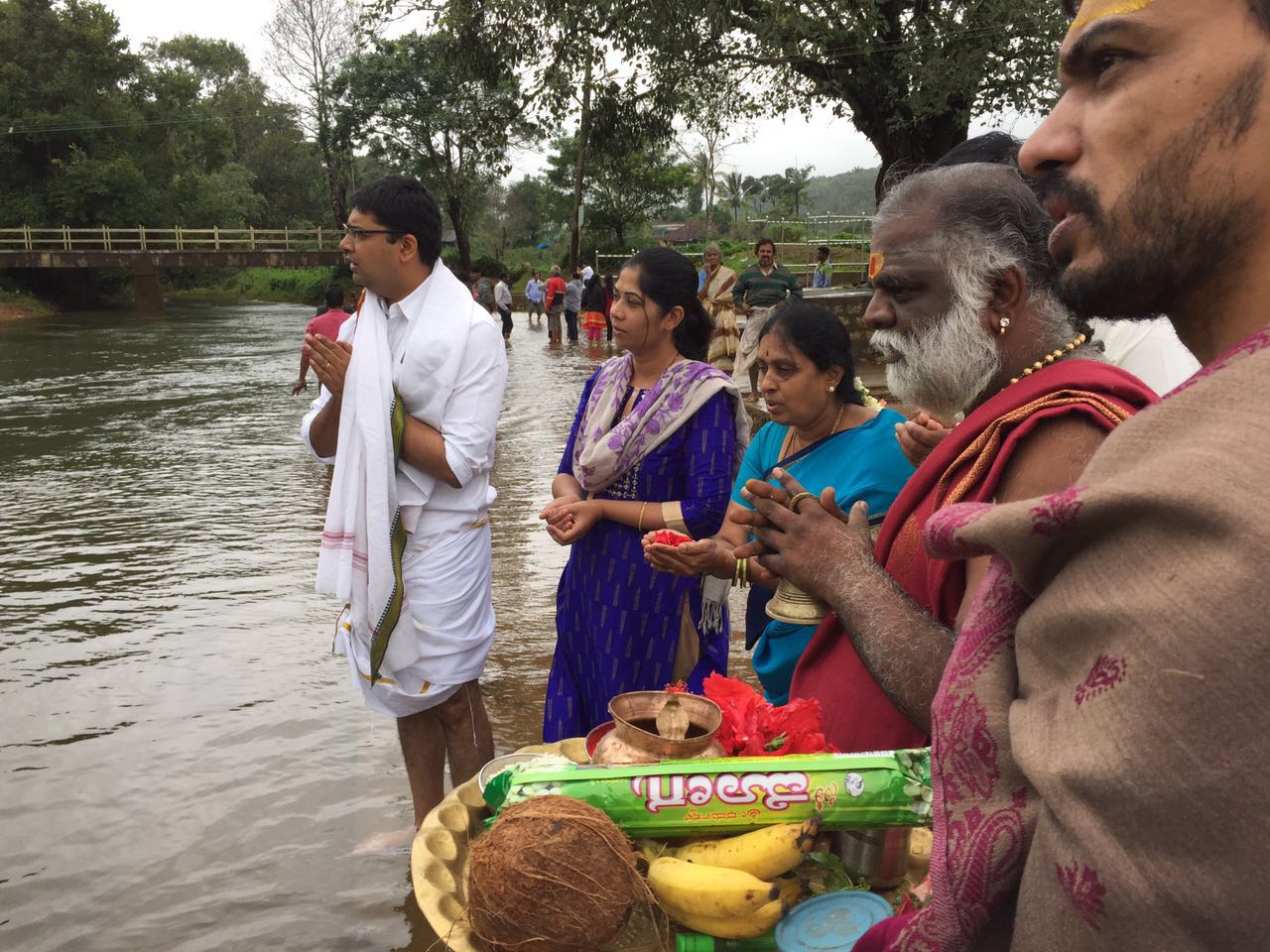 ತಲಕಾವೇರಿಯಲ್ಲಿ ಪೂಜೆ ಸಲ್ಲಿಸಿದ ಮೈಸೂರು ಡಿಸಿ ಸಿ.ಶಿಖಾ
